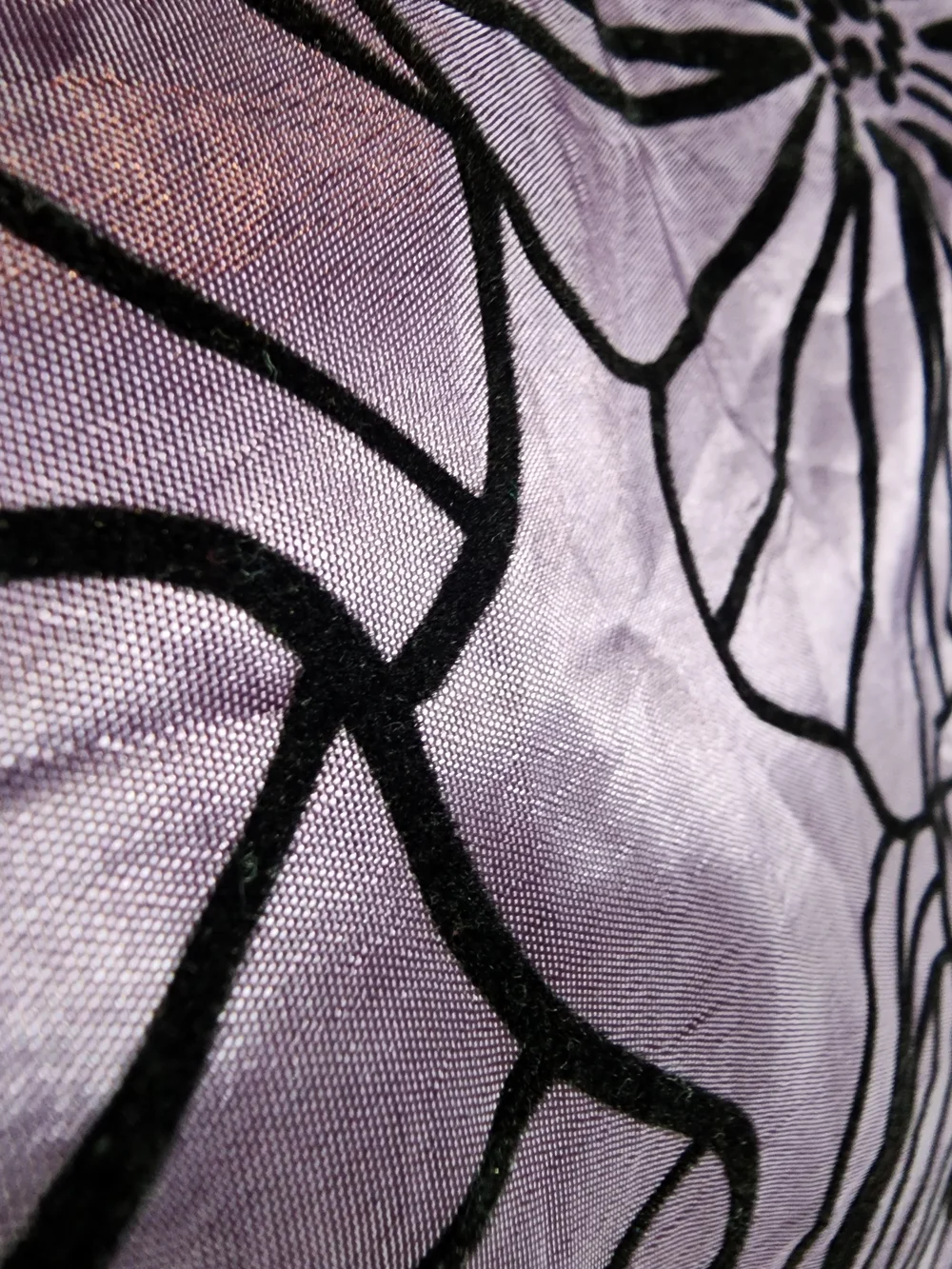 Black/Purple Flower Shower Curtain